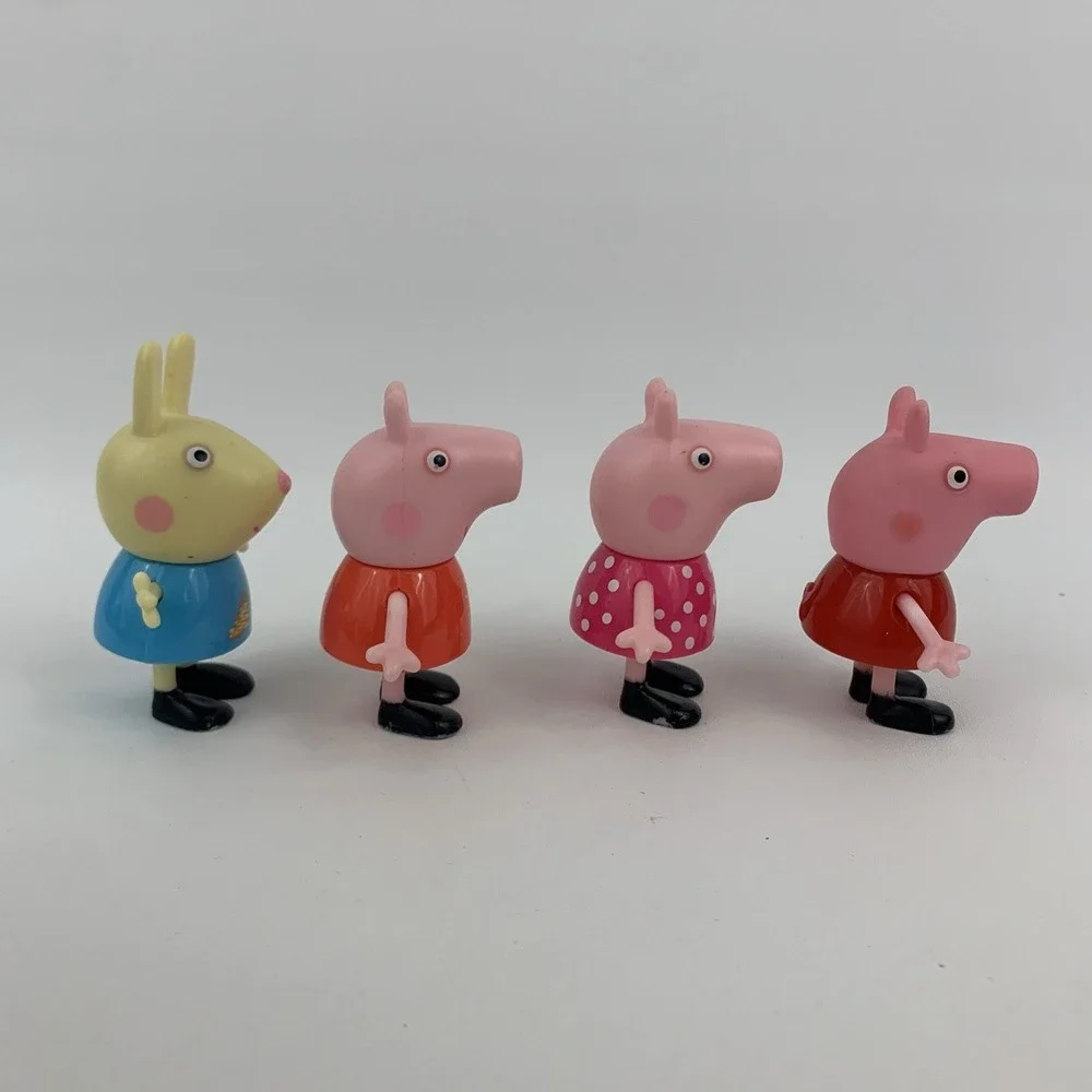 Peppa Pigs Outside Fun Playground Playset Swing Set See Saw 4 Figures